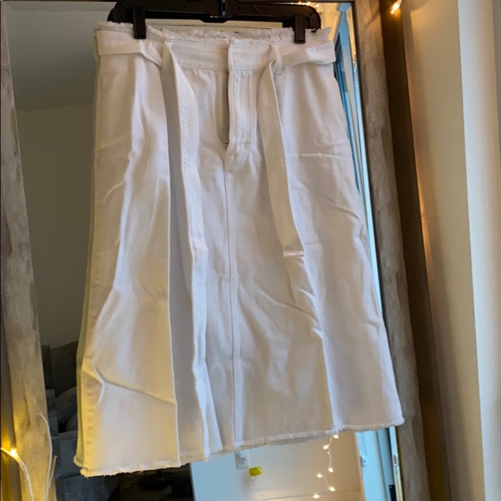 Gap Denim White Skirt